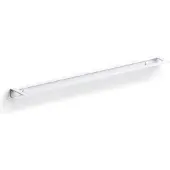 Clou Fold handdoekrek 60 cm, mat wit poedercoating