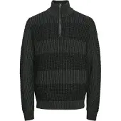Jack & Jones Trui 'JJHugo' antraciet / zwart
