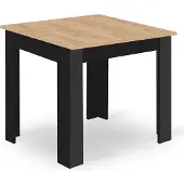 Leobert Tafel NP 80x80 Artisan poten zwart