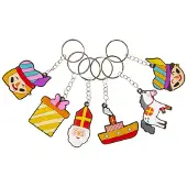 Duckiez Sleutelhanger Sinterklaas - 48 stuks