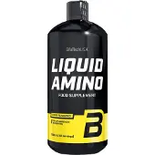 BiotechUSA Liquid Amino (Citroen) 1000 ml | Vloeibaar aminozuurpreparaat met gehydrolyseerd collageen, wei-eiwithydrolysaat en BCAA's