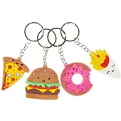 Duckiez Sleutelhanger Fastfood - 48 stuks