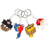 Duckiez Sleutelhanger Piraat - 48 stuks