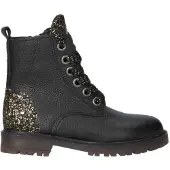 Clic! leren veterboots zwart Meisjes Leer Meerkleurig - maat 24