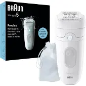Braun Silk-épil 5 5-011 Wet & Dry Epilator - Voor Eenvoudige Ontharing - Wit/Grijs