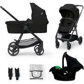 Kinderkraft Kinderwagen Newly 3-in-1 Pro Classic Black met Autostoel