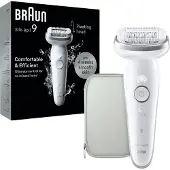 Braun Silk·épil 9 - Epilator Voor Eenvoudige Ontharing - Langdurig Gladde Huid - 9-011 - Wit/Zilver