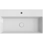 Xenz Dolce keramisch wastafelblad met 1 kraangat 80 (81x46) Wit glans