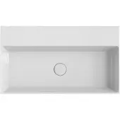 Xenz Dolce keramisch wastafelblad 80 (81x46) Wit glans