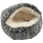 Croci kattenmand iglo gemeleerd zwart / wit 50x35 cm