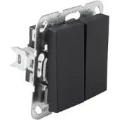 Gira Serieschakelaar | | E2 (Inbouw, Zwart)