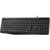 Genius KB-117S, Volledige grootte (100%), Bekabeld, USB, Zwart