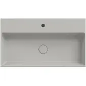 Xenz Dolce keramisch wastafelblad met 1 kraangat 80 (81x46) cement mat
