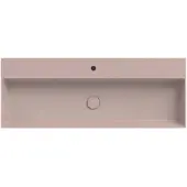 Xenz Dolce keramisch wastafelblad 120 met 1 kraangat, rose mat