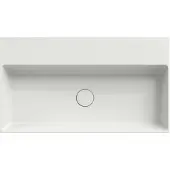 Xenz Dolce keramisch wastafelblad (81x46) Wit mat