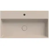 Xenz Dolce keramisch wastafelblad met 1 kraangat 80 (81x46) zand mat