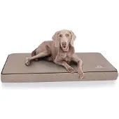 Knuffelwuff orthopedische hondenmat Juna van laser-gewatteerd kunstleer XXL 110x66cm grijs