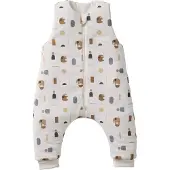 Vertbaudet Jumpsuit met voetjes PETIT ELEPHANT, afneembare lange mouwen