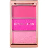 Revolution Blush Icon Pallet Blush palette 3 g Hot Pink Flag