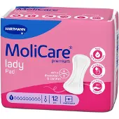 Molicare Premium Lady Pad 1 Druppel 181 ml Absorptie 12 stuks