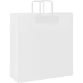 vidaXL Papieren zakken 250 st met hengsels 45x17x48 cm wit