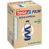TESA Plakband ECO & CRYSTAL, transparant, 15 mm x 10 m