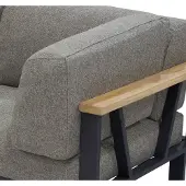 Zebra Belvedere zijkussen rechts voor Lounge Graphite