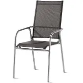 Sieger Sirio stapelbare stoel aluminium/textilene