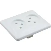 Q-Link Contactdoos | Inbouw | 2-voudig | Met Aanraakbeveiliging | Polarwit - 01.079.49