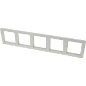 Berker Q1 Afdekraam | Inbouw | 5-voudig | Polarwit - 66.044.28