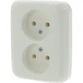 Busch Jaeger Busch-Jaeger Reflex Contactdoos | Inbouw | 2-voudig | Polarwit - 66.001.49