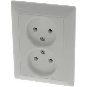 JUNG AS500 Contactdoos | Inbouw | 2-voudig | Polarwit - 66.003.49