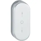 Hoppe U26SV afdekrozet draaikiepsluting - aluminiumgrijs