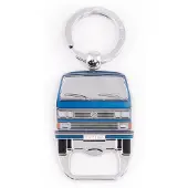 Brisa VW Collection - Volkswagen sleutelhanger accessoire sleutelhanger met bierflesopener in T3 Bulli Bus design (wit)