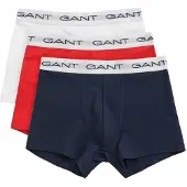Gant Boxershorts donkerblauw / knalrood / wit