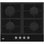 Beko HILG 642C5 SB - Zwart - Ingebouwd - 60 cm - Gasfornuis - 4 zones - 4 zones