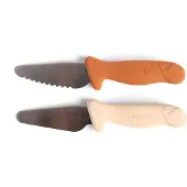 Filibabba - Beginner's cutting knives 2-pack - Pumpkin + Offwhite (FI-03807)