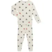 Petit Bateau Katoenen kinderpyjama met lange mouw en hartjesprint