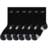 New Balance 6-pack Performance Cushioned Crew Socks | Maat: S