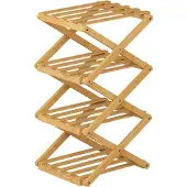 Vicco Ziggy Schoenenkast – 26 x 52 cm met 4 compartimenten Bamboe