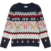 S.oliver Trui navy / lichtbruin / grijs / rood