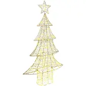 vidaXL Kerstboom met 160 LED Warmwit 151 cm PET