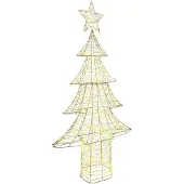 vidaXL Kerstboom 240 LED's Warmwit 181 cm PET