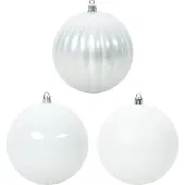 vidaXL Kerstbal Set XL 9 st Wit Ø 15 cm Kunststof