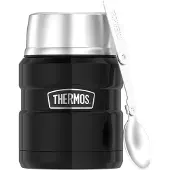 Thermos Stainless King Voedseldrager - Charcoal Black Polished - 470ml