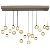 Neuhaus PURE Hanglamp Pure Popup 19-lichts Recht Bronce
