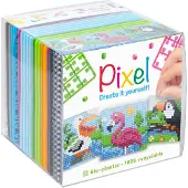 Pixelhobby kubus - 24-delig - tropische vogels II