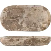 Bloomingville Shao dienblad marmer 24,5x12,5 cm Natuur
