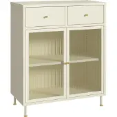 En.casa Sideboard Lindau commode 97x80x40 cm cremewit []