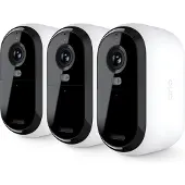 Arlo Essential 3 2K Beveiligingscamera Wit Set van 3 4MP (2560x1440), wifi, batterij, binnen/buiten, intelligente detectie
